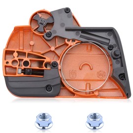 Chain Brake Clutch Cover Assembly for Husqvarna 435 135 140 440 135E 140E Jonsered CS2240 CS 2240 S Redmax GZ381 Craftsman 358381800 Gas Chainsaws Brake Cover with Bar Nuts Replacement Parts
