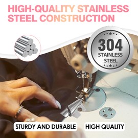 4 Pieces Sewing Rolled Hemmer Foot Hem Presser Set 5-8mm Universal Sewing Machine Accessories with Guide Sewing Foot Hammer Roller for Hemming Pressure Attachment