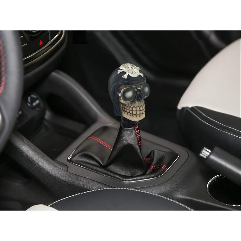 Thruifo Skull Handle Shifter Knob, Pilot Skeleton Style MT Car
