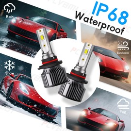 Compatible with Toyota Tacoma 2016 2017 2018 2019 2020 2021 2022 2023 2024 Fog Lights Bulbs Combo, H9 High Beam H11 Low Beam H16 Fog Lights, Plug and Play, 60000LM 800% Brighter, Waterproof, Pack of 6