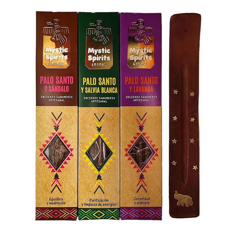 Aromasenses.- Pack of 3 Mystic Spirit Sahumerios Incense Sticks, 3