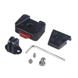 CS PRIORITY Quick Release Mount Plate Board Anti-Shake V Port Clamp Compatible for Hero 13 12 DSLR Action Cameras Tripod (Combo B)