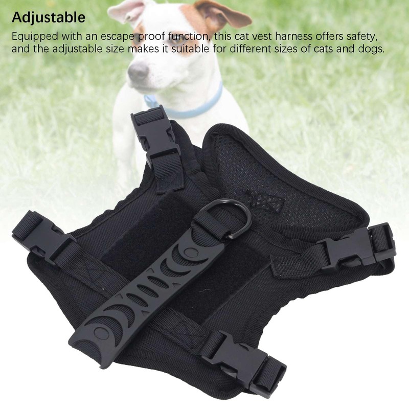 Cat Harness Tactical Cat Vest Harness Adjustable Breathable Large Dog