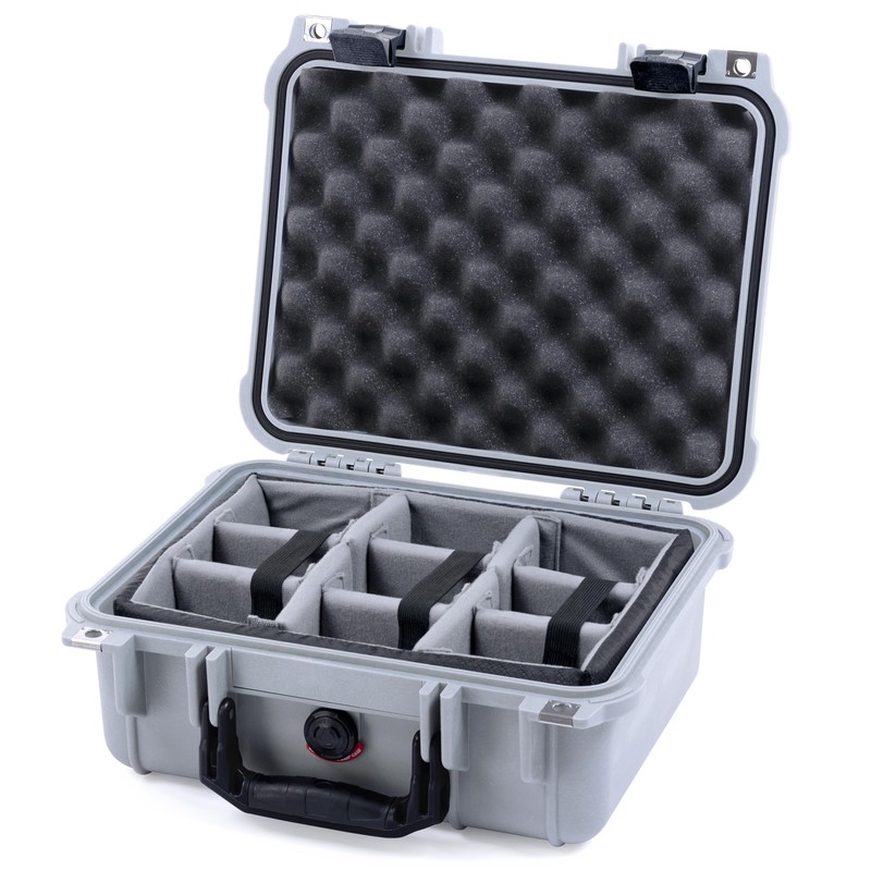Pelican Protector 1400 Case by ColorCase - Silver - Medium
