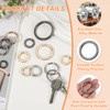 PATIKIL Spring O Rings, 4Pcs 1.6 Inch Metal Round Clips