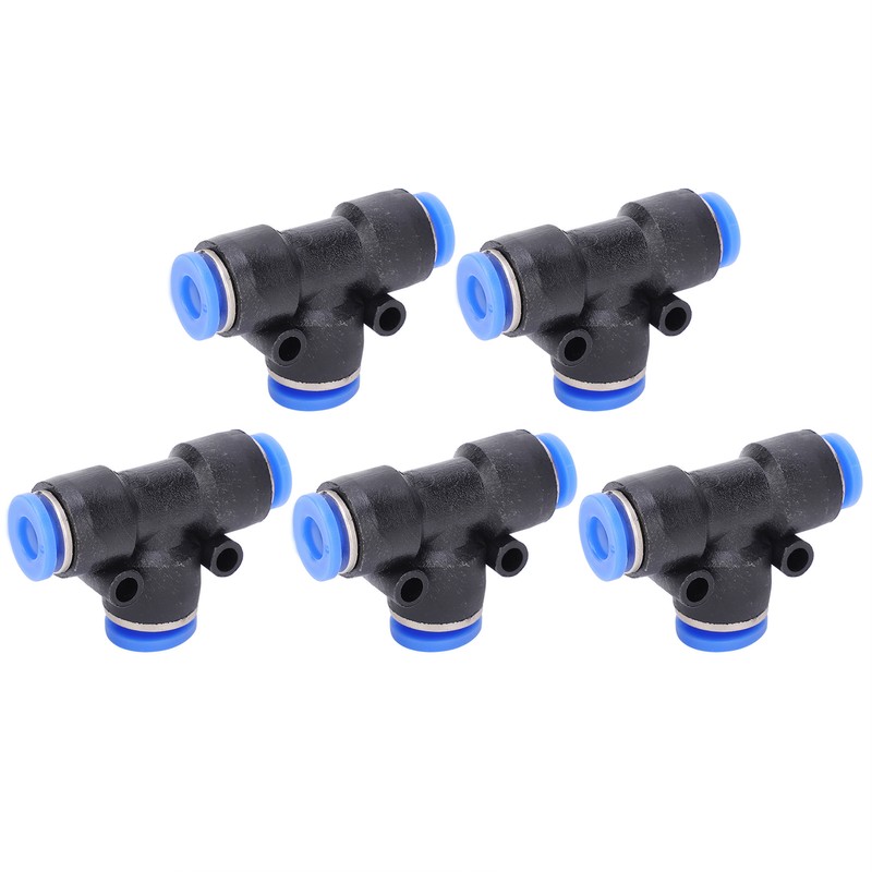 50Pcs 3‑Way Pneumatic Connector Quick PU Tube Hose Push in