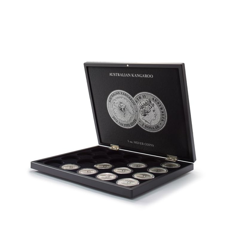 Presentation case for 20 Australian Kangaroo silver coins (1 oz.)