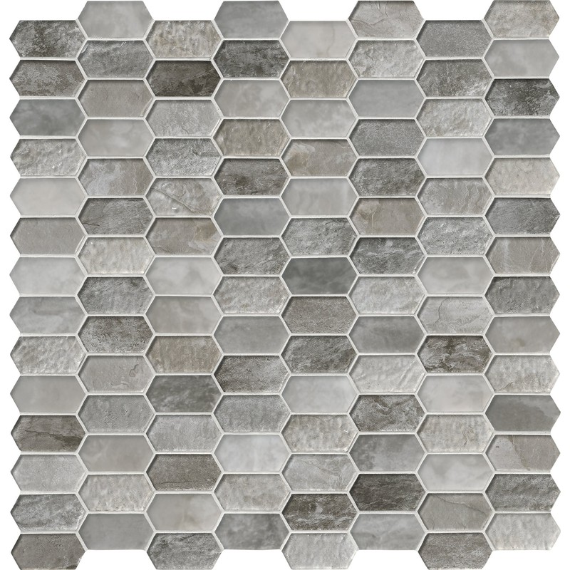 MSI Savoy Picket Glass Mosaic Tile for Bathroom, Kitchen, Shower