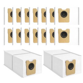 16 Pack C20 dust bags fit for Eufy C10,C20 Omni Robot Vacuum,Large Capacity Disposable C10 Dust Bags with Durable and Long-Lasting