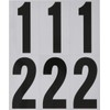 Hillman 843445 Reflective Adhesive Mailbox Number Pack, 3", Black and