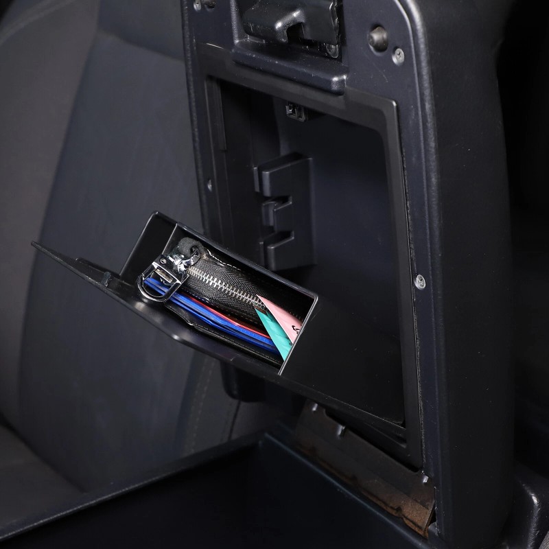 car-attention Armrest Hidden Compartment Privacy Storage Box Black For Toyota