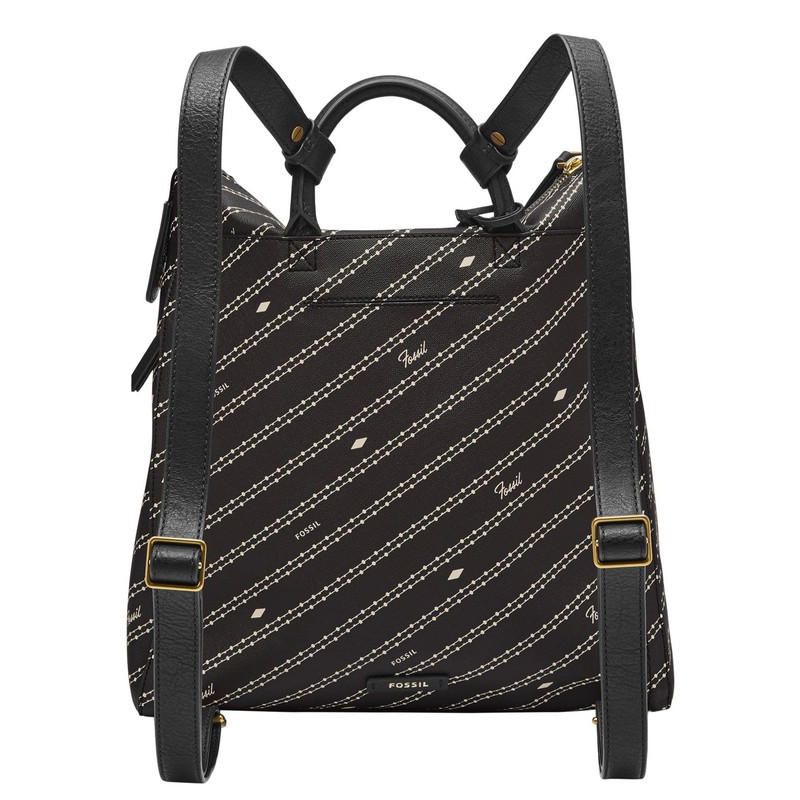 Fossil Parker Backpack Black/Bone, Black / bone