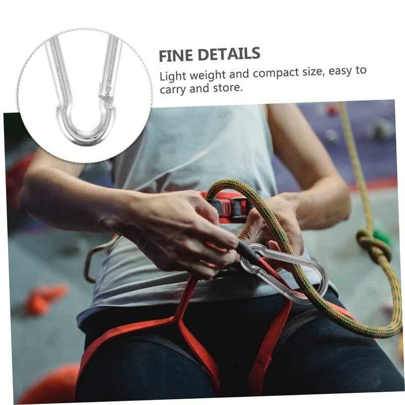 Mipcase 2 Pcs Heavy Duty Carabiner Hooks with Steel Bearing