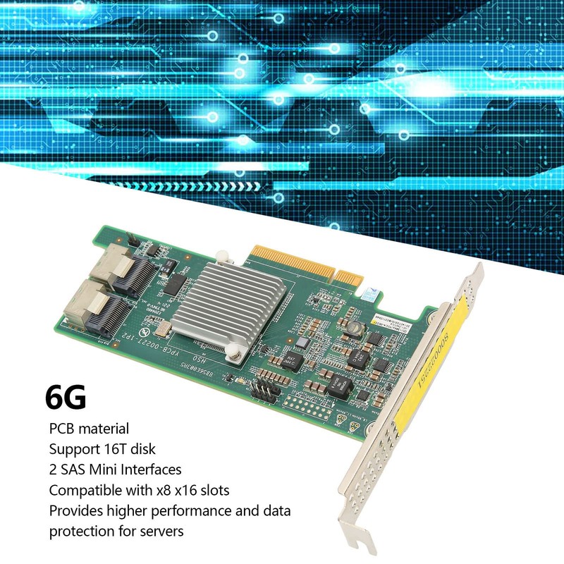Zunate Hard Drive Array Card, 6G PCI E X8 Array