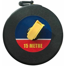 Builders 15m Fiberglass Tape Measure Surveyors Long Reel Roll Measuring Meters.