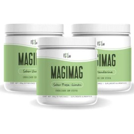 3 Botes De Citrato De Magnesio En Polvo Frank Suarez Sabor 3 Sabores Fresa Limn - Uva Mora - Mandarina                                                