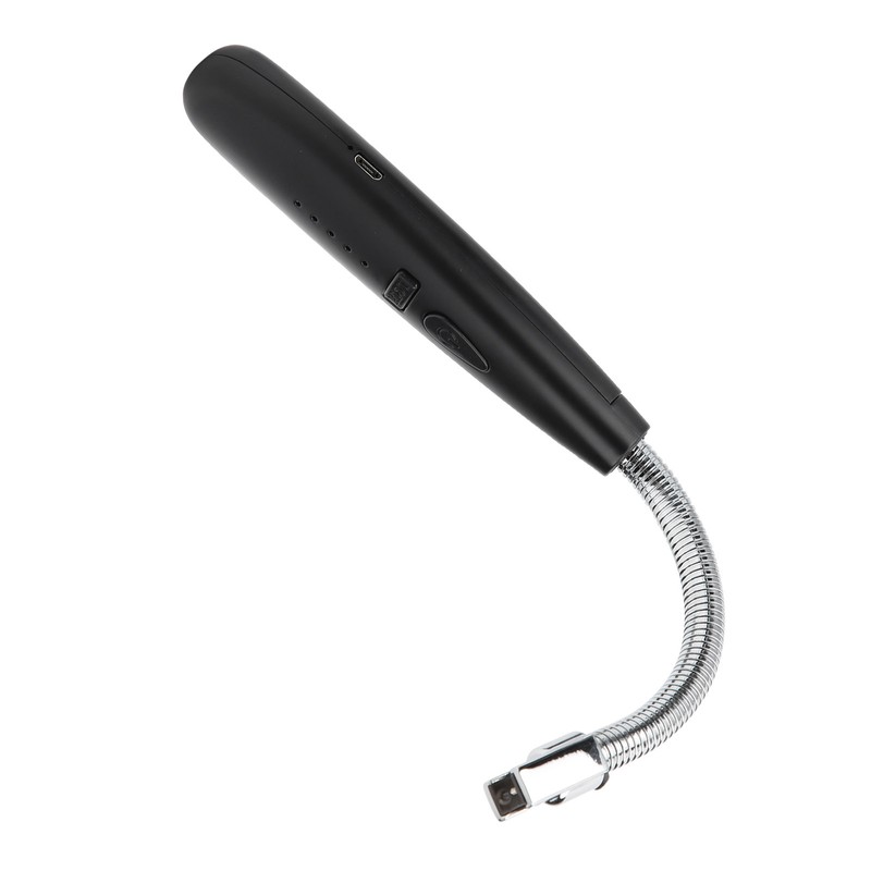 Power Display Pulse Lighter Metal Hose USB Charging Electric Lighter