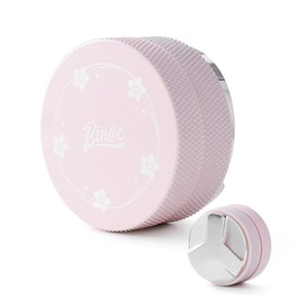 Pink 58mm Coffee Distributor & Tamper, Espresso Hand Tamper Tool Fits 58mm Portafilters, Adjustable Depth Coffee Tamper and Leveler