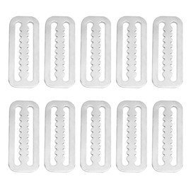 Ginobili Pack of 10 2 Diving Belt Slide Stopper Weight Holder Clips with Teeth for Standard 2 Webbing Straps (2 inch), Easy Installation