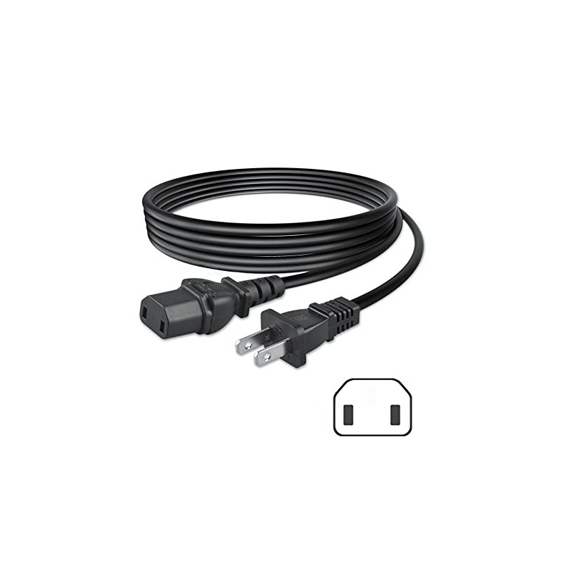 PKPOWER 2-Prong AC Power Cord Cable Lead Replacement for Model
