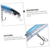 KOMBIUDA Bionic Simulation Fishing Bait Lifelike Minnow Lure Dazzling Reflection