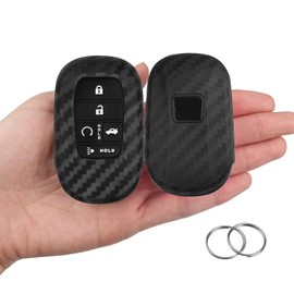 MILD EAST Key Fob Cover for Honda, 5 Buttons Silicone Rubber Key Fob Cover Compatible with 2022 2023 2024 2025 Honda Civic Accord HR-V CR-V Pilot Sport SI EX EX-L Touring