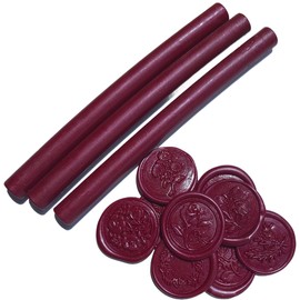 neliege Sealing Wax Sticks 11mm Set of 10 37 Colors Glue Gun Sealing Wax Sticks (Plum)