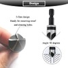 Teocpai 3Pcs Countersink Drill Bits 5 Flute 90 Degree Chamfering
