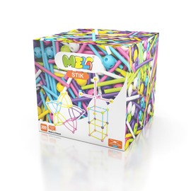 Meli 67335 Stik Pink 300 Building Blocks, Multi-Coloured