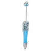 【P160】5pcs Beadable Pens in Solid Colors with Rhinestones and Flatback