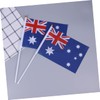 GRIRIW Australia Flag Mini Stick Flags 50 Pack Hand Held