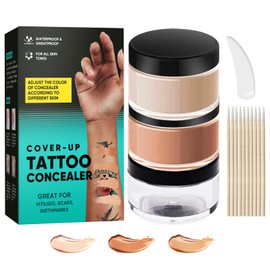 Tattoo Cover Up Makeup, 2-Colour Tattoo Cover, Waterproof