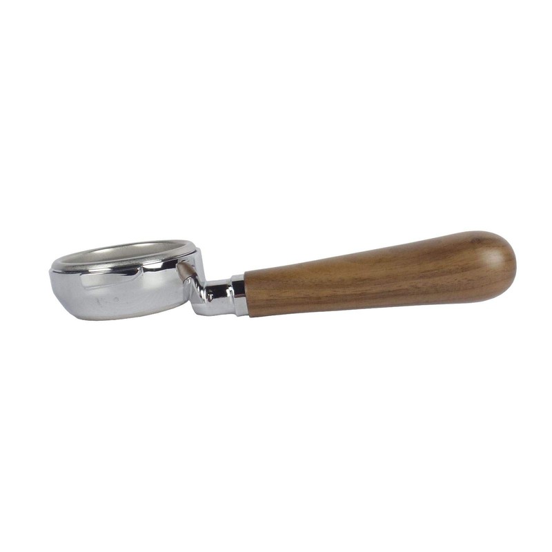 Bottomless Portafilter for Iberital 58 mm Espresso Machines - Walnut