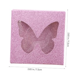 BIUDECO 30pcs False Lashes Organizer Lightweight Sturdy Lash Box Window Portable Easy to