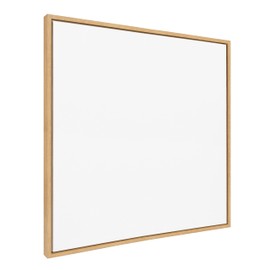 Kate and Laurel Sylvie Blank Framed Canvas Wall Art, 30x30 Natural, Modern Empty Canvas for Paint-Your-Own Art, Premium Canvas Already Framed