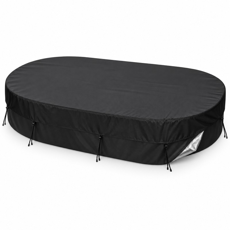 10 x 16 Ft Waterproof Above Ground Pool Cover, 210D