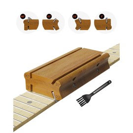 3/23/35/90 Degree Fret End Dressing, 4 in 1 Fret File-Guitar Bass Fret Beveling File Tool, Professional Luthier File for Crowning, Shaping and Deburring Frets