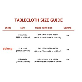 Ghoawent Tablecloth，White Cotton lace Tablecloth for Restaurants, Parties, Festivals, and Christmas，51''x70''、51''x78''、51''x86''，4-6 Seats，Rectangle 02 (51''x70'')