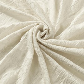 5 Yards Beige Chiffon Fabric 74" Wide Decorations Chiffon Fabric, Soft and Skin Friendly Thickened Drapery Fabric by The Yard for Weddings, Costumes, Tablecloths, and Parties