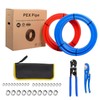 (Pipe&Combo Kit) EFIELD Pex-B Pipe Blue & Red 1/2" 2