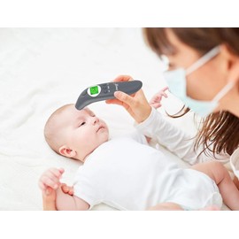 Cherub Baby 4‑in‑1 Infrared Ear & Forehead Thermometer – Fast 1‑Second Readings - Non‑Contact Fever Indicator, Memory Recall, Hygienic No‑Probe Design - Hospital‑Grade & Award‑Winning