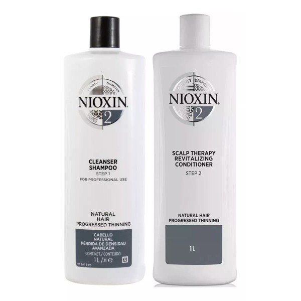 Nioxin Kit Shampoo Y Acondicionador Cabello Anticaida Nioxin 2 1l
