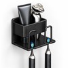 Wall Mounted Toothbrush Holder for Bathroom Organization – No-Drill Toothpaste