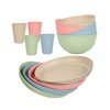 JEJA Camping Tableware Set for 4 People, Outdoor Picnic Tableware,