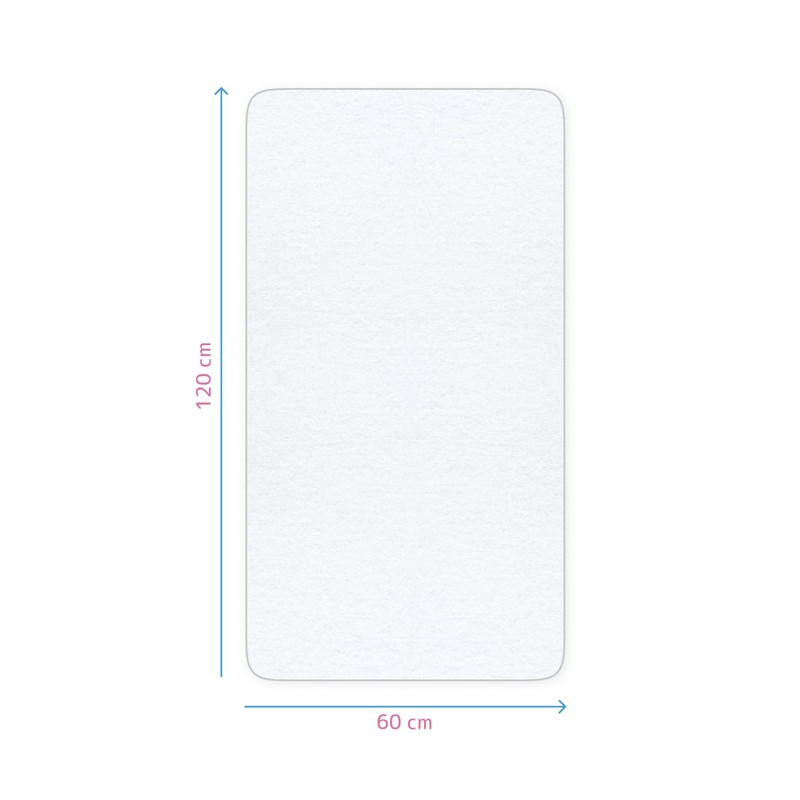 Wasserdichter Matratzenschoner 120 x 60 cm Junior atmungsaktiv Schutzdecke