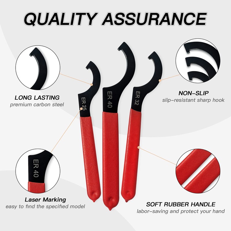 JANNO 6PCS Spanner Wrench Set, Premium Shock Spanner Wrench, Coilover