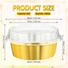 Tessco for you 100 Pcs Disposable Ramekins with Lids 8