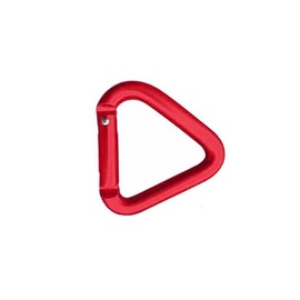 KON Carabiner, Triangle, Stylish, Keychain, Aluminum Alloy, Key Chain, Accessories, Multi-functional Carabiner, Red, Pack of 1
