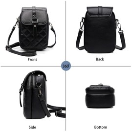 YAMEIZE Crossbody Bags for Women Small Phone Bag Shoulder Bag Handbag Wallet Purse Leather Cross Body Bags with Adjustable Strap