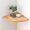 Love Oak Corner Shelf, 23 cm